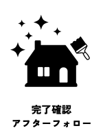 完了確認 アフターフォロー